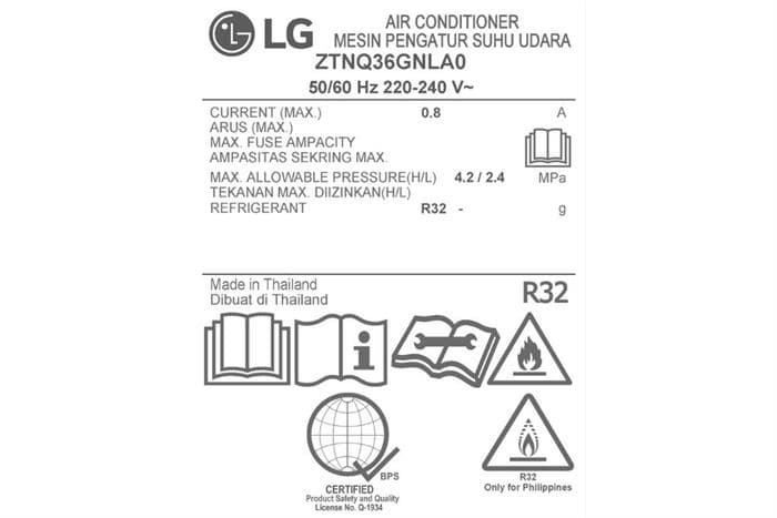 Điều hòa âm trần cassette LG Inverter 36000 BTU ZTNQ36GNLA0